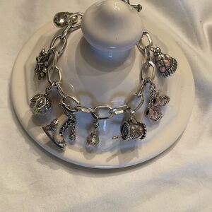 Brighton Winter Wonderland Silver Charm Bracelet